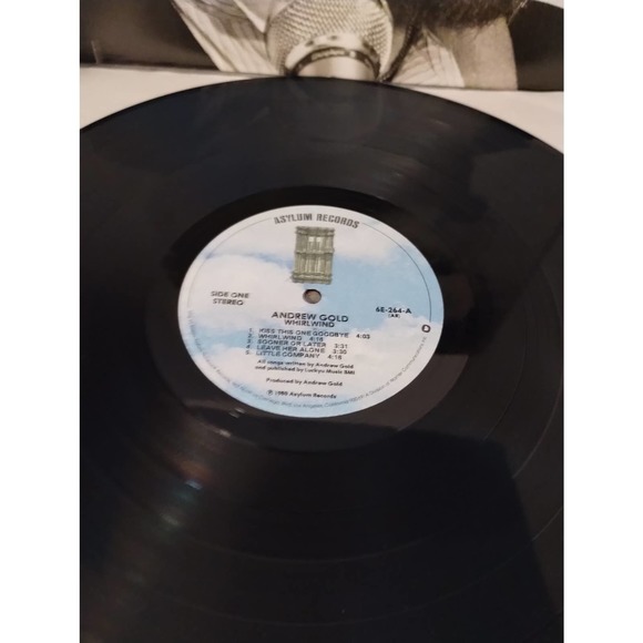 Andrew Gold Whirlwind Vinyl Record 1980 Rock Music Asylum - Picture 2 of 4